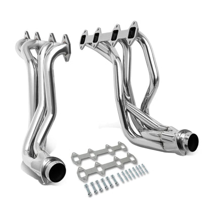 66-76 Ford F-100 F-150 F-250 V8 352-390 FE 4WD Long Tube Headers Stainless Steel