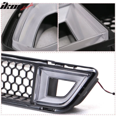 2015-2017 Ford Mustang IKON Front Lower Grill Mesh Grille With Light