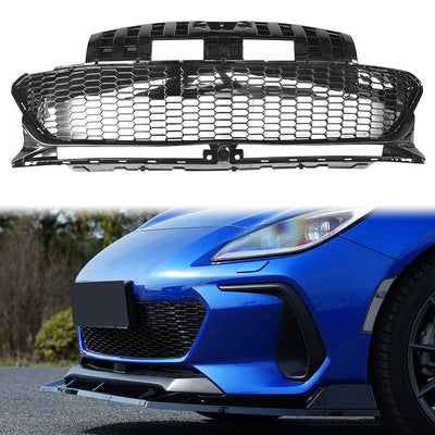 2022-2025 Subaru BRZ GR Honeycomb Style Gloss Black Front Grille ABS