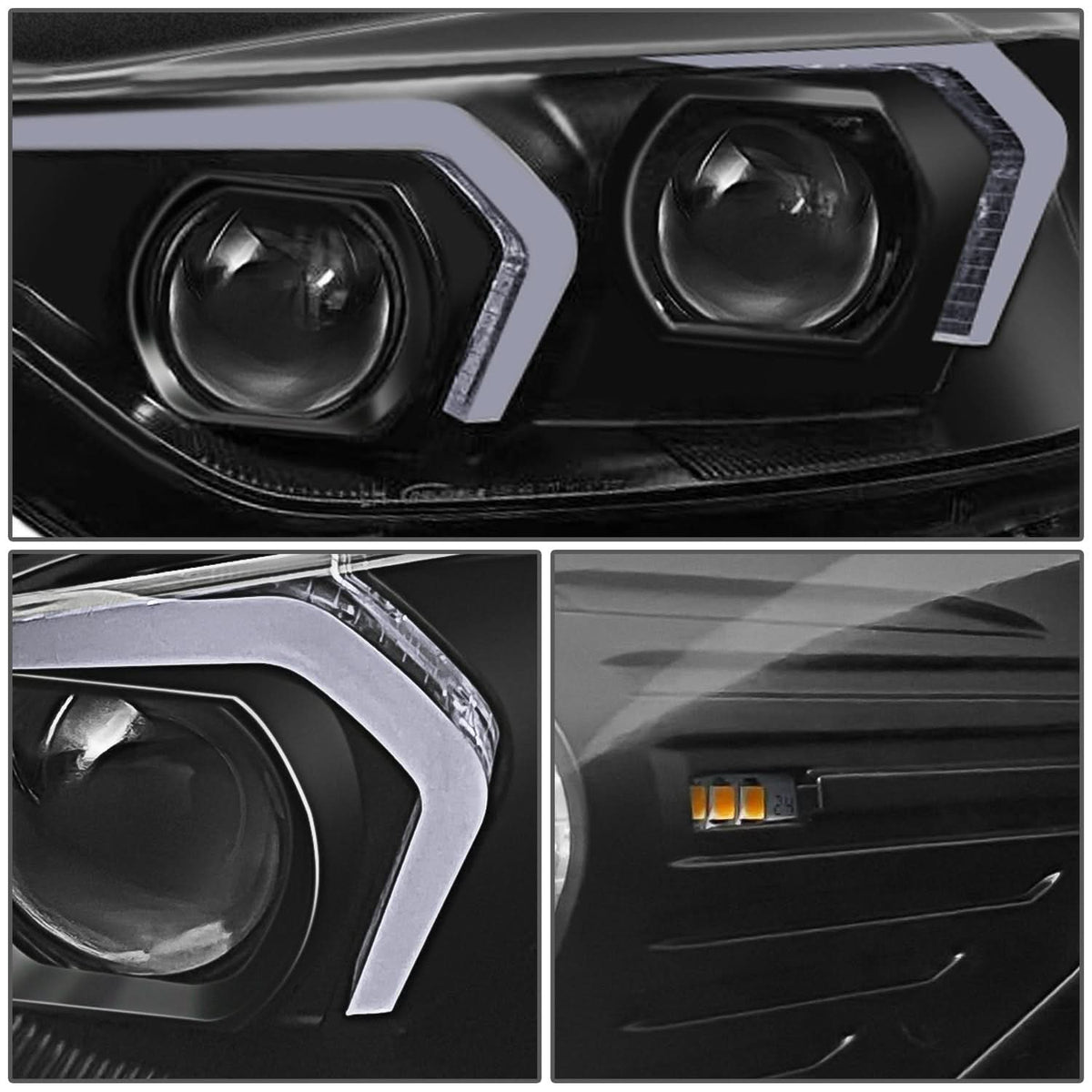 2012-2015 BMW 320I 328D 328I 335I 3D LED Swoosh Projector Headlights