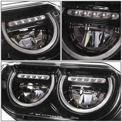 2008-2014 Dodge Challenger Black Housing Headlights