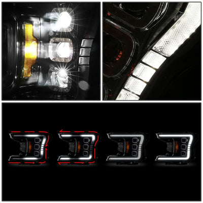 2018-2019 Ford F150 Black Headlights