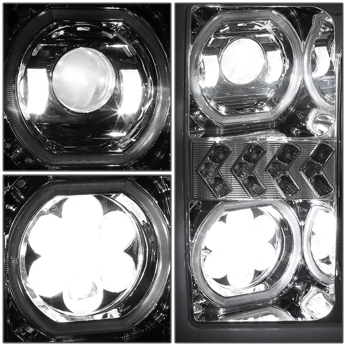 17-19 Ford F-250/F-350/F-450 Super Duty LED Headlights w/ Sequential Turn