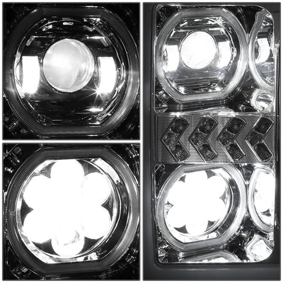 17-19 Ford F-250/F-350/F-450 Super Duty LED Headlights w/ Sequential Turn