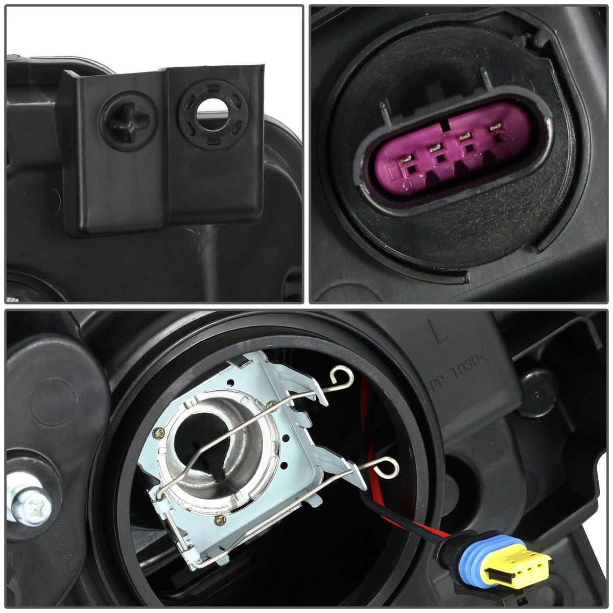 2008-2014 Dodge Challenger OE Style HID Headlights - Chrome