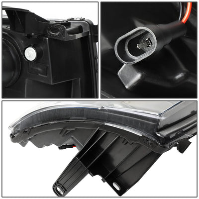 07-13 Chevrolet Silverado LED DRL Headlights - Black Housing