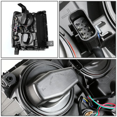 2014-2015 Chevrolet Silverado 1500 LED Projector Headlights - Smoke
