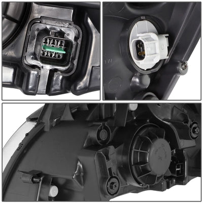 2006-2008 Kia Rio Chrome Housing Clear Corner Headlights
