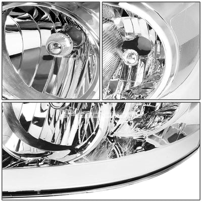 06-09 Dodge Ram LED DRL Chrome Headlights - Clear Corner H13
