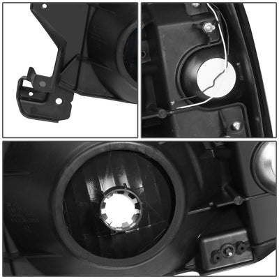 87-91 Ford Bronco F-150 F-250 F-350 LED DRL Headlights Black Smoke
