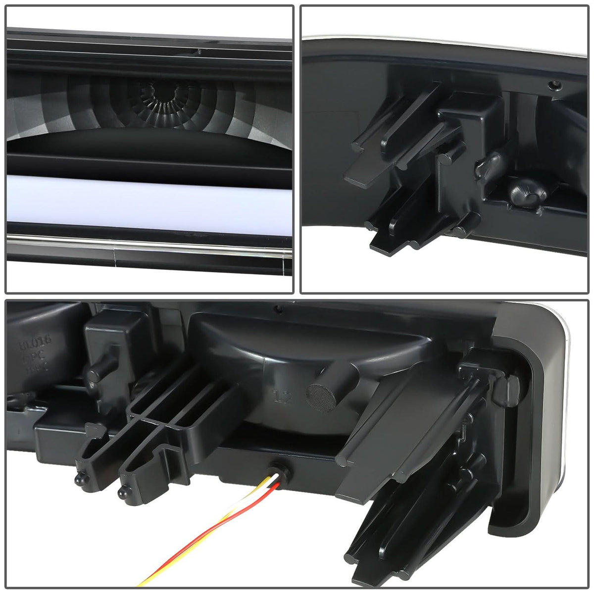 98-04 Chevrolet Blazer/S10 LED Switchback L-Pattern Headlights - Black