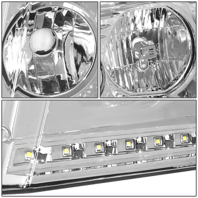 04-08 Ford F-150 / 06-08 Lincoln Mark LT LED DRL Headlights Chrome