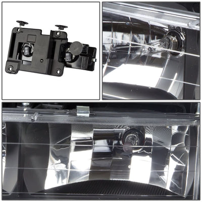 88-98 Chevrolet C10 Black Housing Headlights 2PC 9005/9006