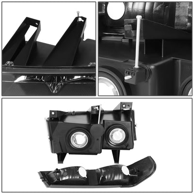 04-12 Chevrolet Colorado/Canyon Black Housing Headlights w/ Amber Corner