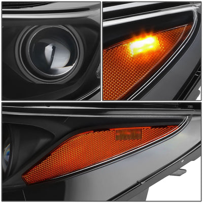 2018-2021 Chevrolet Equinox Projector LED DRL Headlights Black Housing