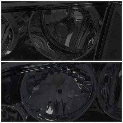 2006-2010 Dodge Charger Smoke Housing Headlights with Clear Corner