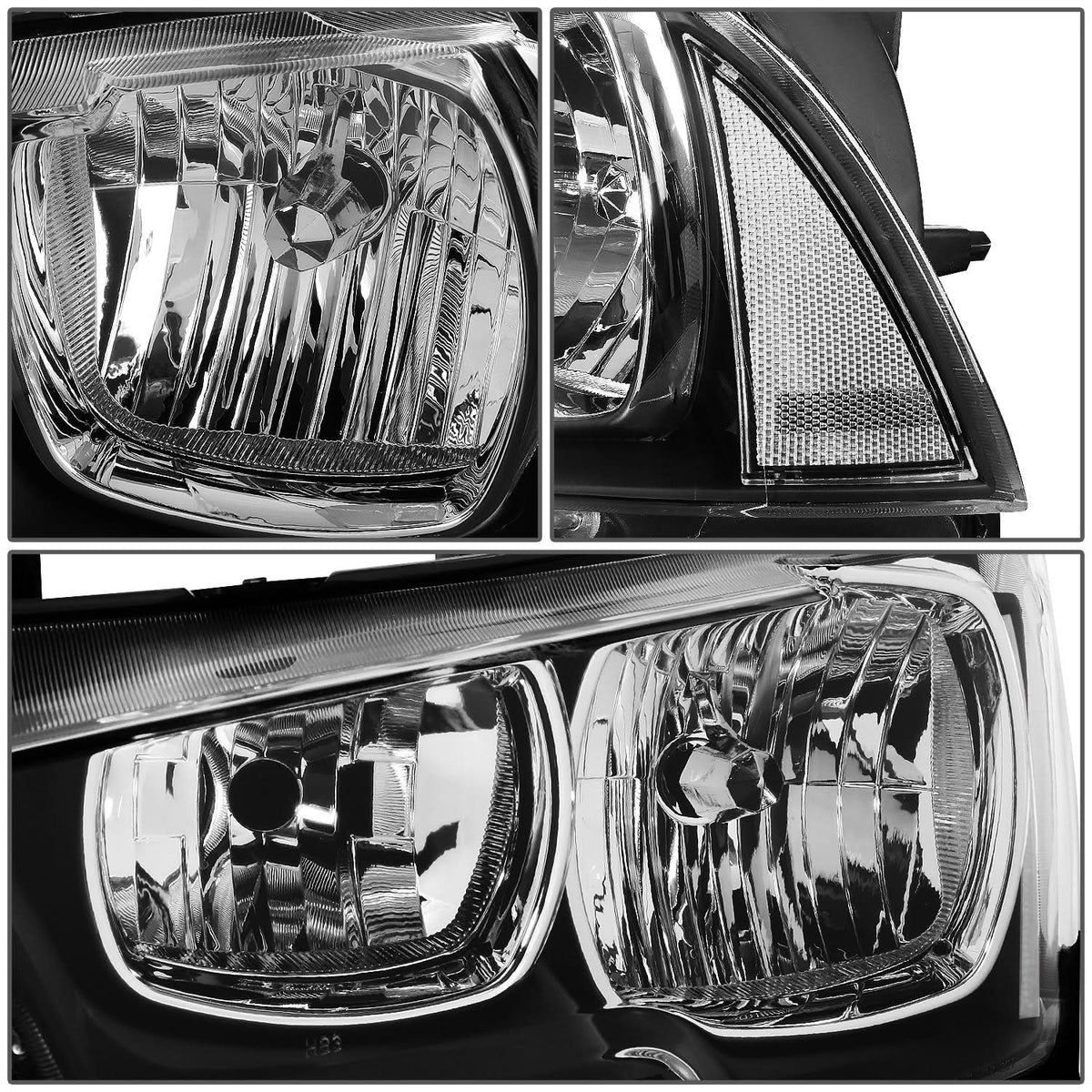 2011-2014 Dodge Charger Black Housing Headlights w/ Clear Corners