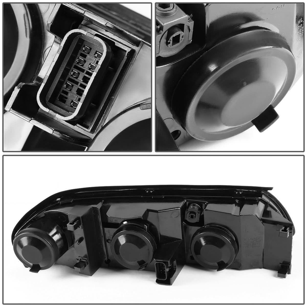 2000-2005 Chevrolet Impala Black Housing Headlights w/ Amber Corner