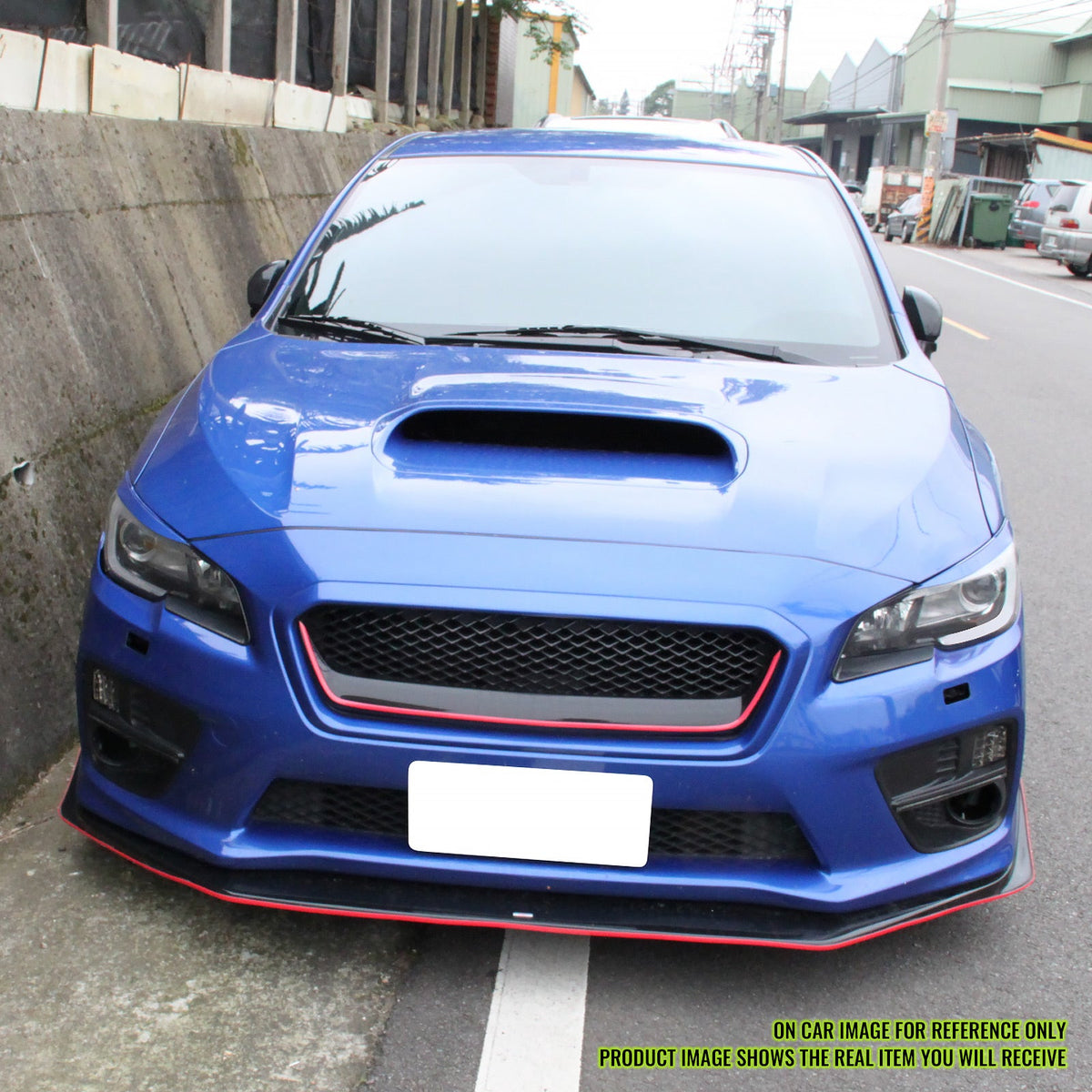 2015-2021 Subaru WRX D Style Unpainted Black Front Hood Bonnet Cover