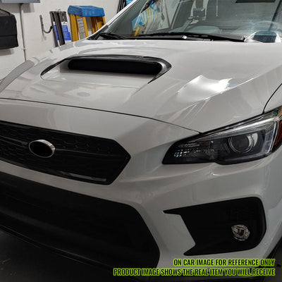 2015-2021 Subaru WRX D Style Unpainted Black Front Hood Bonnet Cover