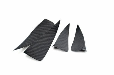 Audi A3 S-Line / S3 Sedan (2017-2019) Carbon Fiber Front Bumper Canards – Facelift Aero Splitter Set (4PC)