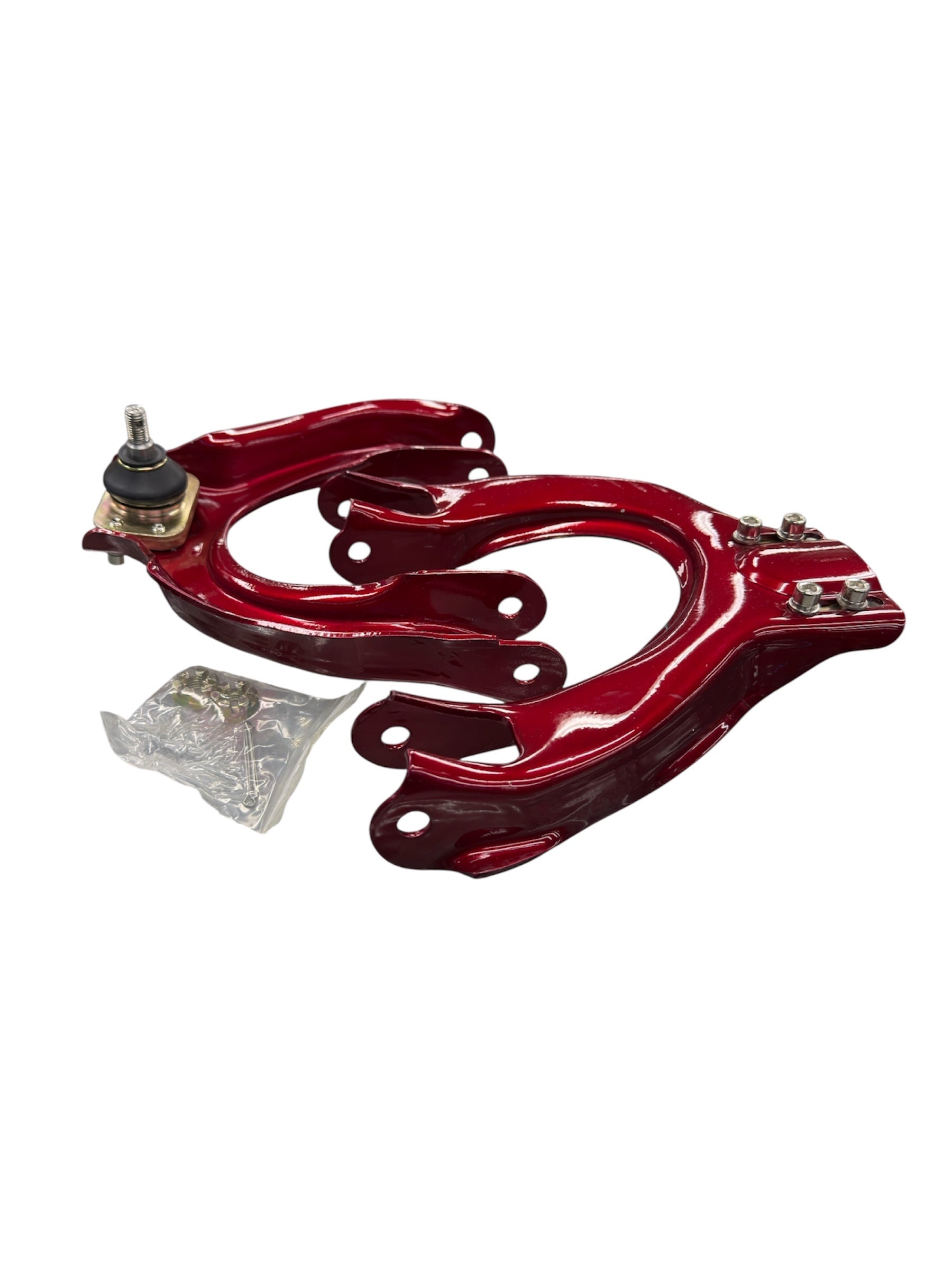 NNR ADJUSTABLE POLISHED STEEL FRONT CAMBER KITS 94-01 INTEGRA DC2 92-95 CIVIC EG RED