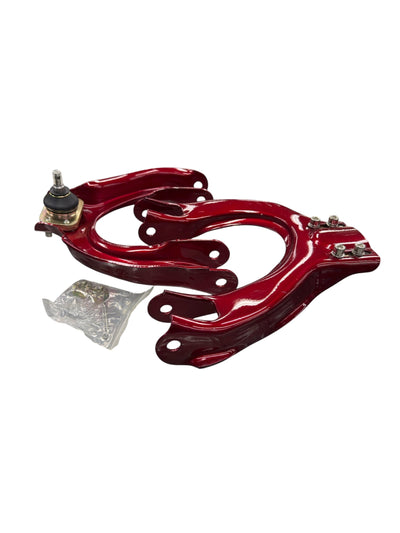 NNR ADJUSTABLE POLISHED STEEL FRONT CAMBER KITS 94-01 INTEGRA DC2 92-95 CIVIC EG RED