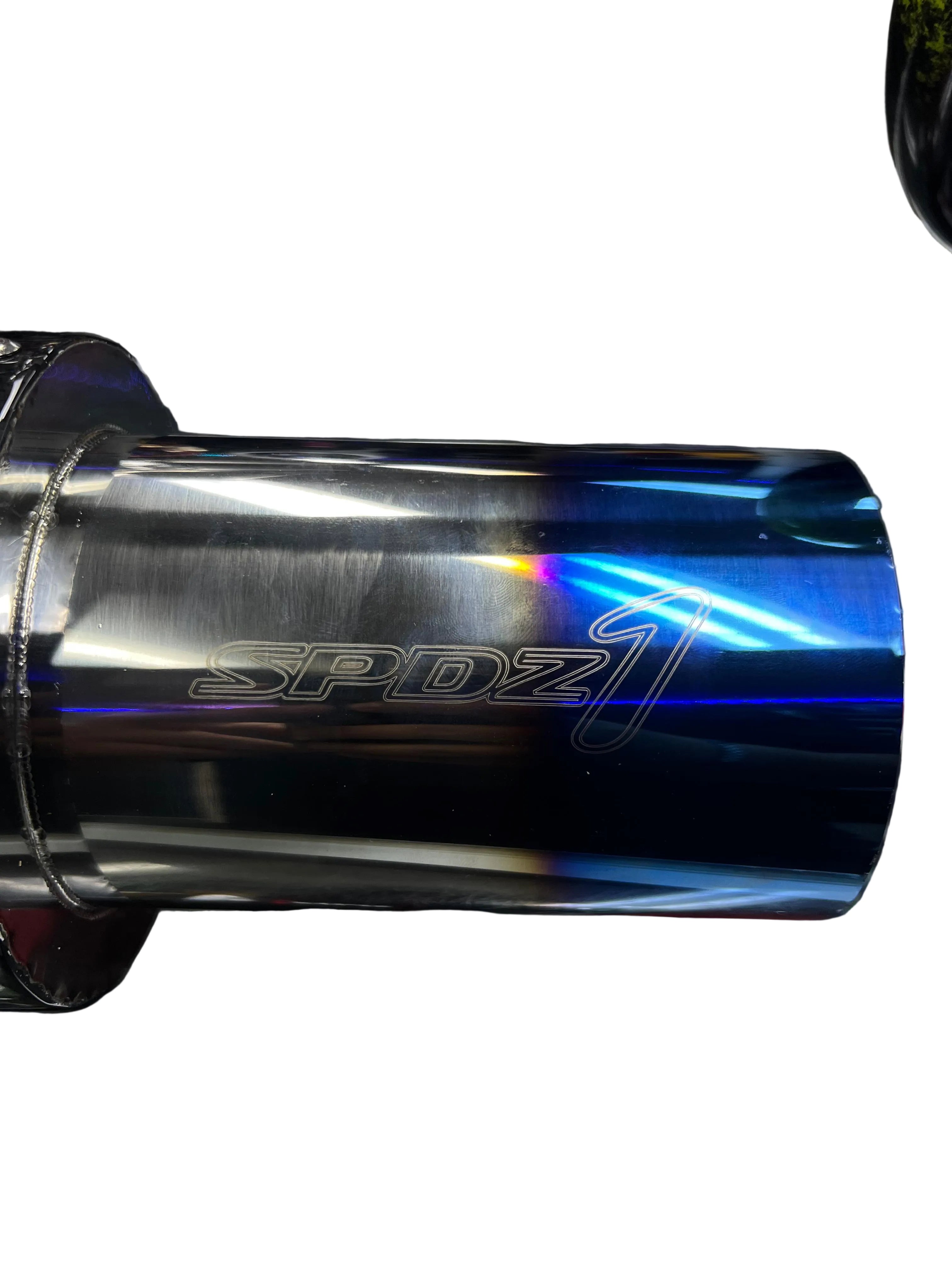 SPDZ1 Carbon Series Performance Muffler – 3” Inlet / 4.5” Burnt Tip (No-Weld Design)