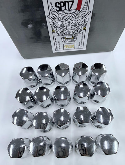 SPDZ1 14x1.5 Thin Wall Closed-End Lug Nuts (35mm) – Includes Special Installation Socket (Black or Chrome)
