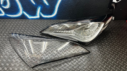 NTXGlow Clear Tail Light LENSES (2010-2016 Genesis Coupe)