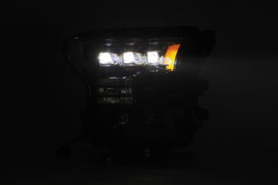 AlphaRex 15-17 Ford F150 / 17-20 F150 Raptor NOVA-Series LED Projector Headlights Alpha-Black