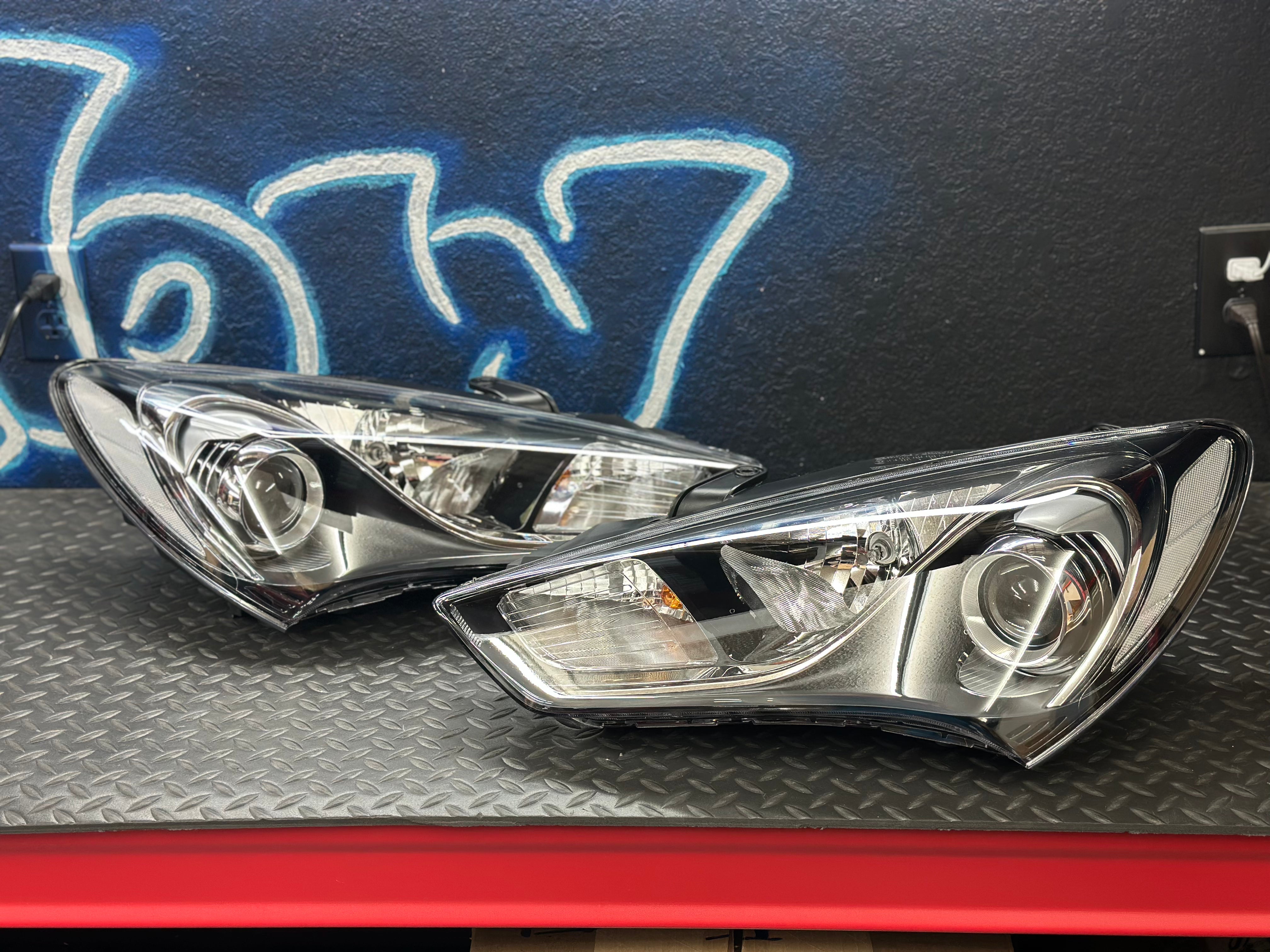 NTXGlow Kdm Reflector Headlights Halogen (2013-2016 Genesis Coupe)