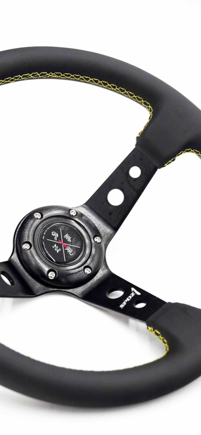 SPDZ1 Yellow Lined Steering Wheel