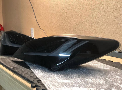 NTXGlow BLACK Eagle Eye Tail Lights (2010-2016 Hyundai Genesis Coupe)
