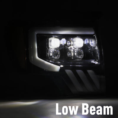 AlphaRex 09-14 Ford F150 NOVA-Series LED Projector Headlights Jet Black