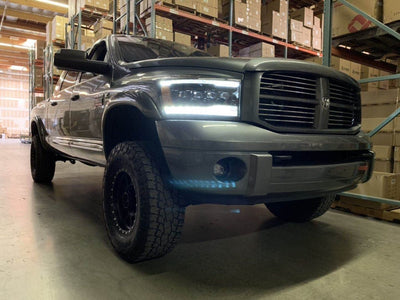 AlphaRex 06-08 Dodge Ram NOVA-Series LED Projector Headlights Chrome