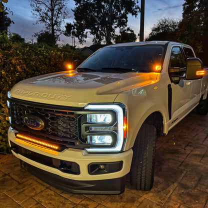2023+ Ford Super Duty F250/350/450 Hood Mount Kit/Ditch Lights