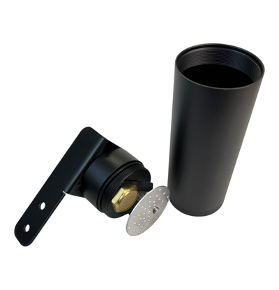 Red Universal Oil Catch Can XL 2Port -8AN + Mounting Bracket Kit + Filter 7.50z