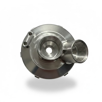 Vorsprung Autowerk Billet PCV Housing Adapter for 3.0T PCV Relocation, Audi 3.0 TFSI Supercharged