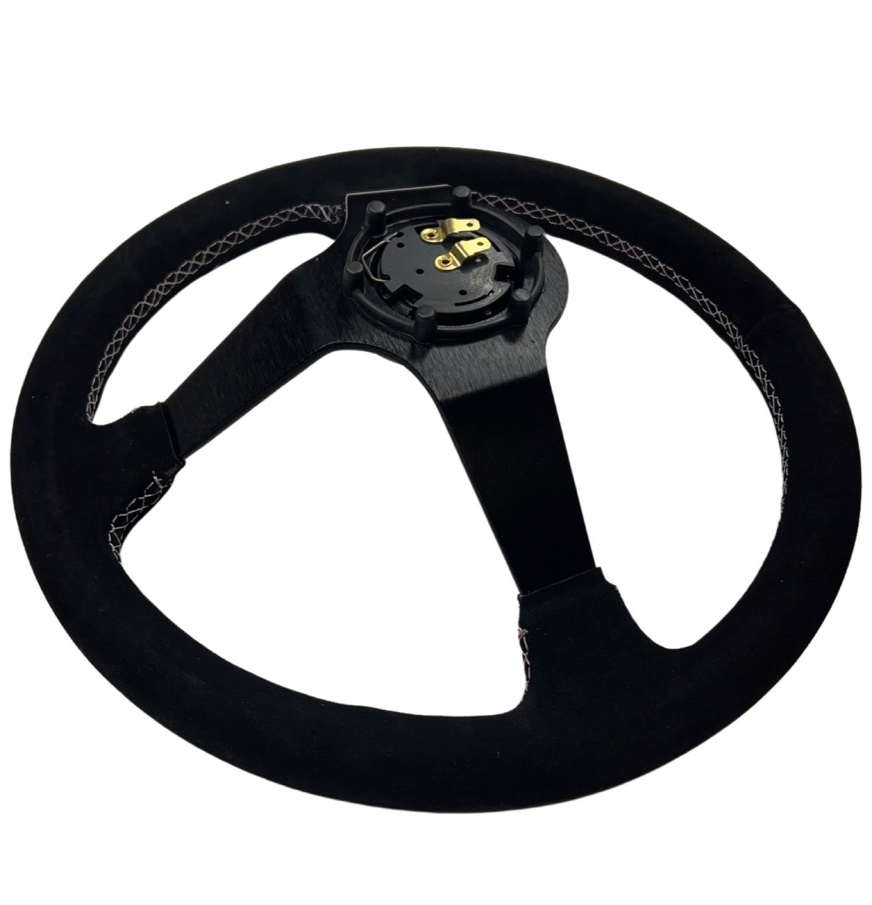 Deadboyz Suede Deep Dish Steering Wheel Short Hub Adapter Kit For 2022+ GR86 Subaru BRZ FRS tC xB xD