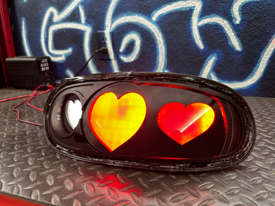 NTXGlow Diffused Heart Tail Lights (1990-1997 Na Mazda Miata)