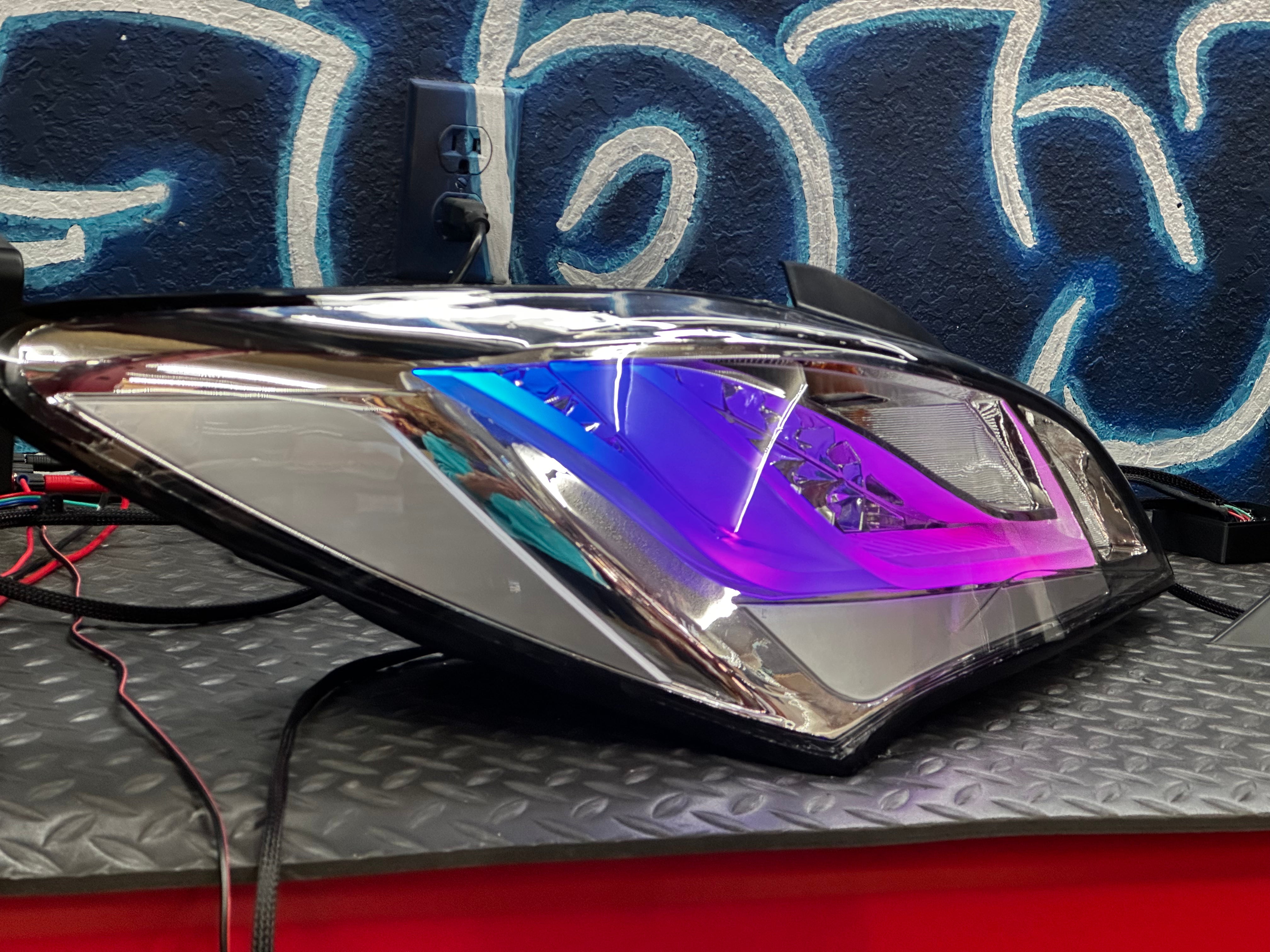 NTXGLOW clear RGB tail lights (10 - 16 hyundai genesis coupe) - eagle eyes
