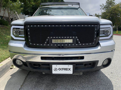 AlphaRex 07-13 GMC Sierra PRO-Series Halogen Projector Headlights Jet Black
