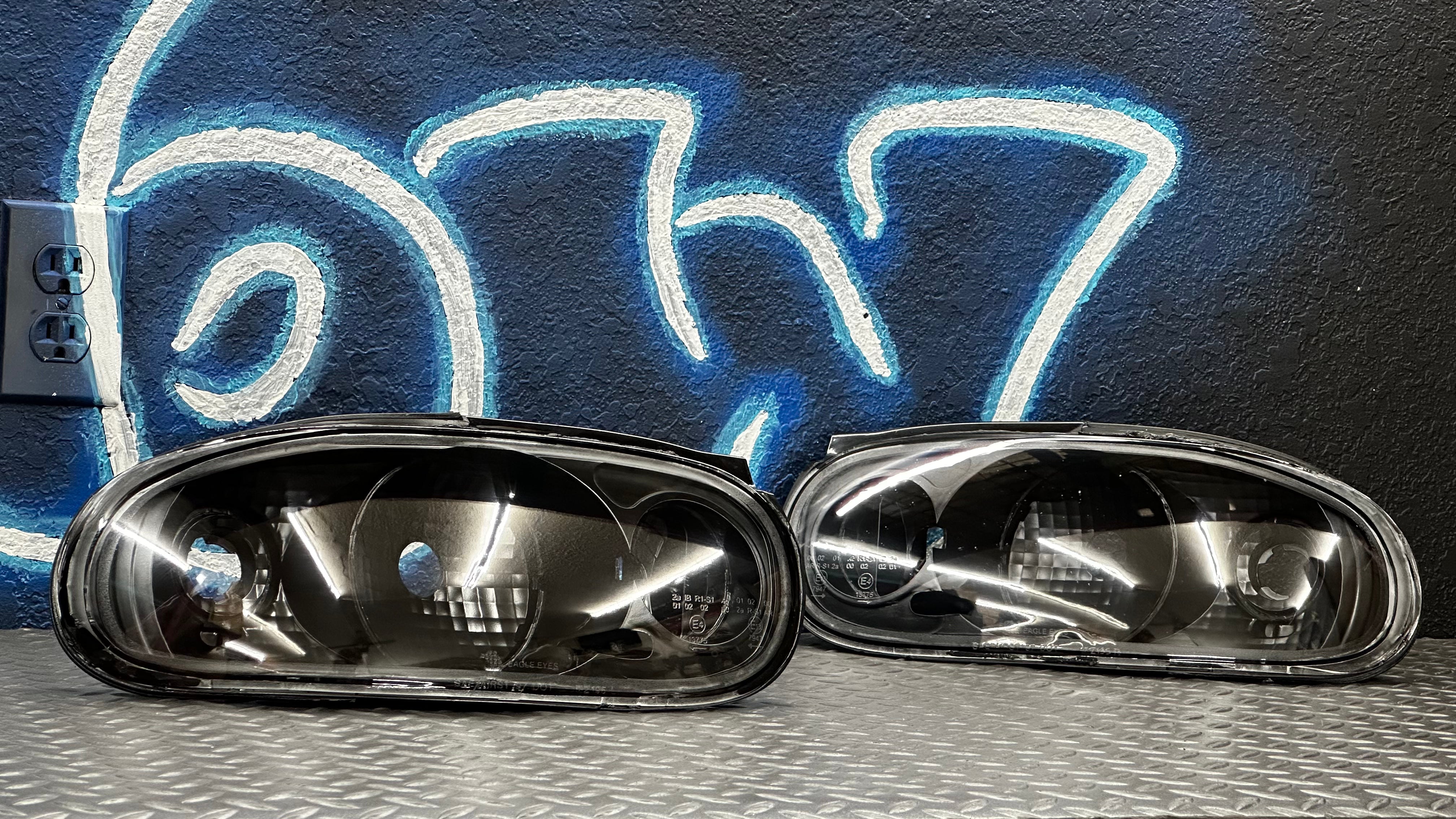 1990–1997 Mazda Miata All Black housing Tail Lights