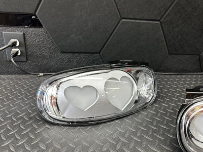 NTXGlow CLEAR Diffused Heart Tail Lights (1990-1997 Na Mazda Miata)