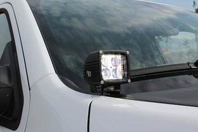 2019+ RAM 1500 Rebel Hood Mount/Ditch Lights