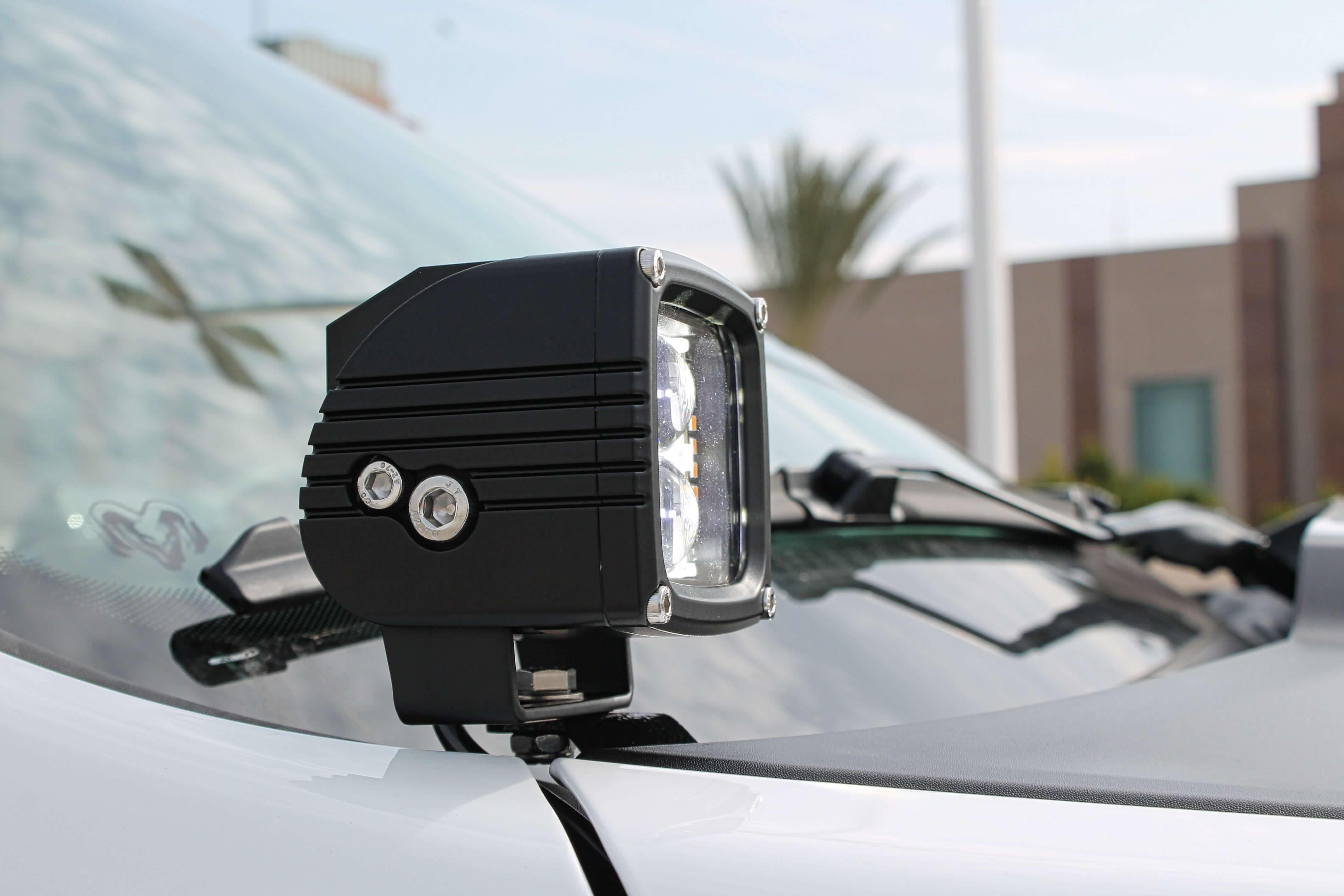 2019+ RAM 1500 Rebel Hood Mount/Ditch Lights