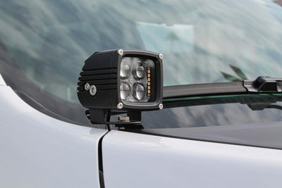 2019+ RAM 1500 Rebel Hood Mount/Ditch Lights