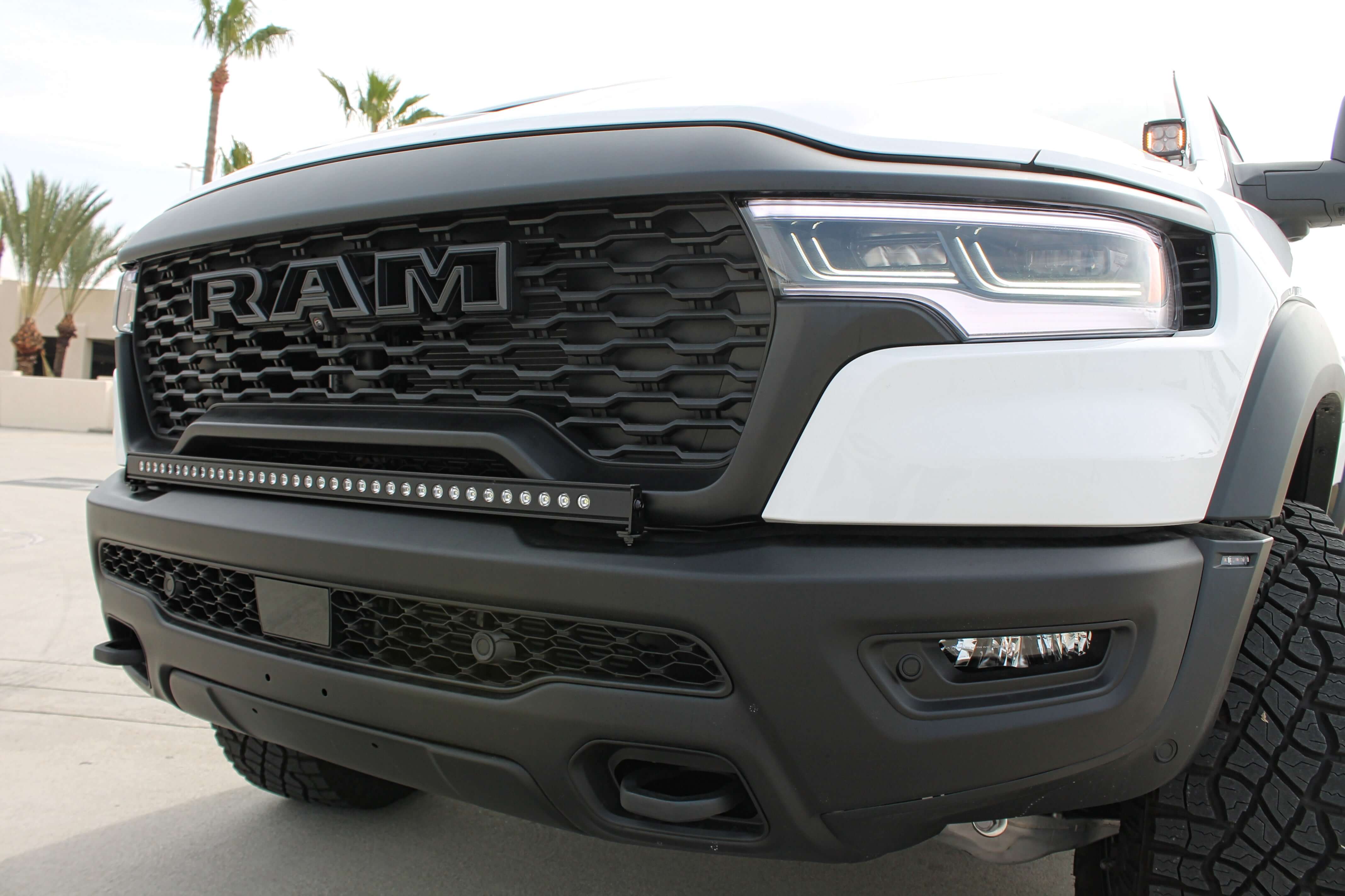2019+ RAM 1500 Rebel Hood Mount/Ditch Lights