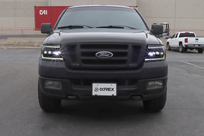 AlphaRex 04-08 Ford F150 / 06-08 Lincoln Mark LT NOVA-Series LED Projector Headlights Chrome